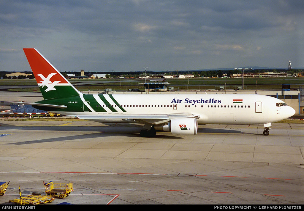 Aircraft Photo of S7-AAS | Boeing 767-2Q8/ER | Air Seychelles | AirHistory.net #628505