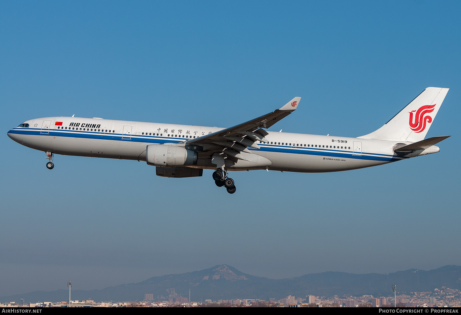 Aircraft Photo of B-5919 | Airbus A330-343E | Air China | AirHistory.net #628552