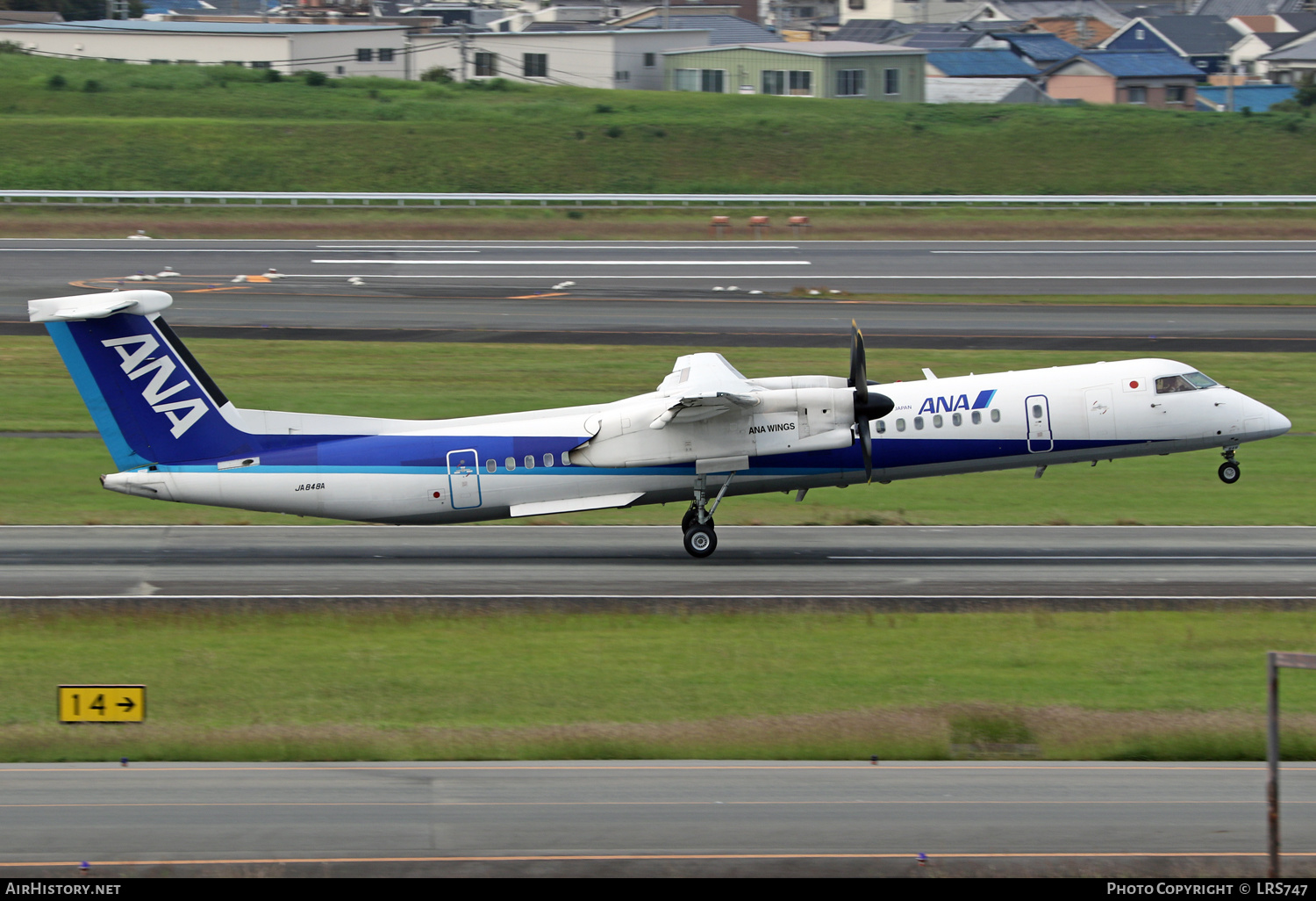 Aircraft Photo of JA848A | Bombardier DHC-8-402 Dash 8 | All Nippon Airways - ANA Wings | AirHistory.net #628575