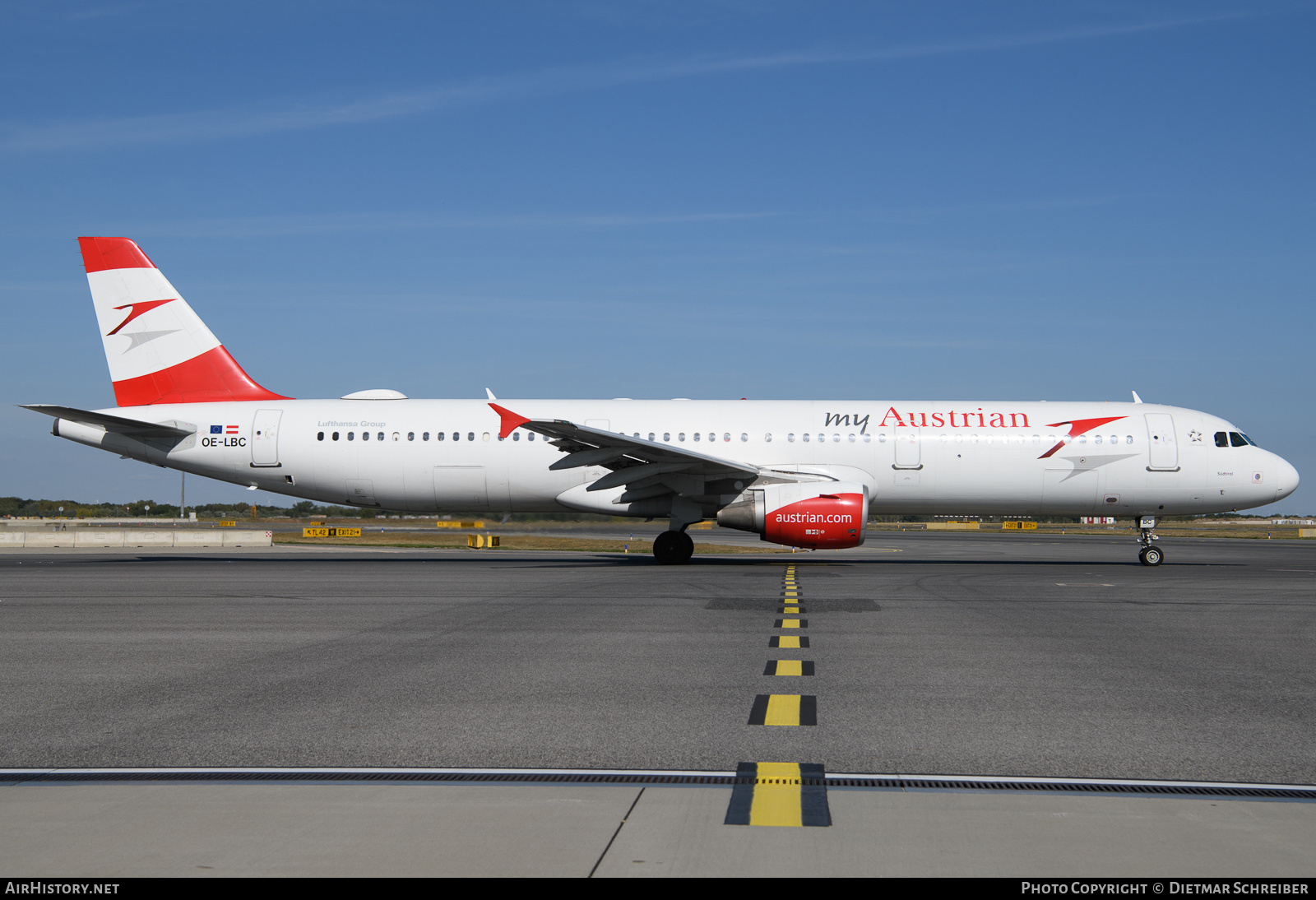 Aircraft Photo of OE-LBC | Airbus A321-111 | MyAustrian | AirHistory.net #628591