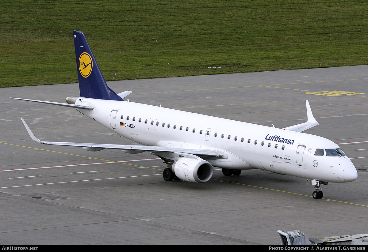 Aircraft Photo of D-AECF | Embraer 190LR (ERJ-190-100LR) | Lufthansa | AirHistory.net #628608