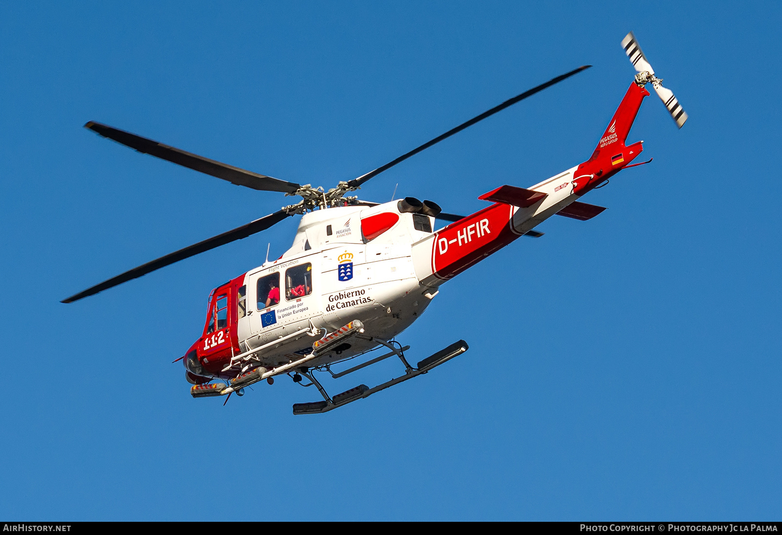 Aircraft Photo of D-HFIR | Bell 412EP | Pegasus Aviación | AirHistory.net #628620