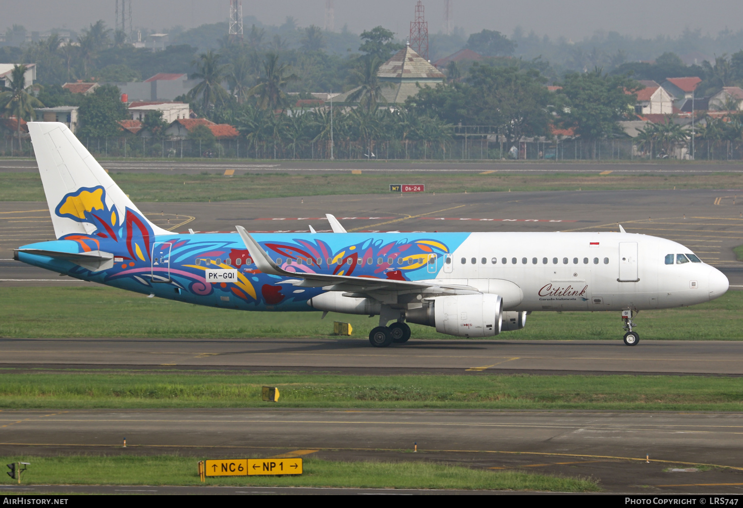 Aircraft Photo of PK-GQI | Airbus A320-214 | Citilink | Floral retro | AirHistory.net #628693