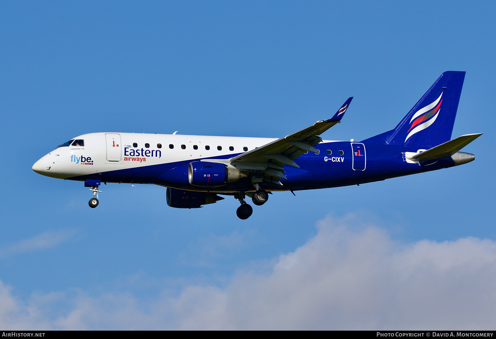 Aircraft Photo of G-CIXV | Embraer 170LR (ERJ-170-100LR) | Eastern Airways | AirHistory.net #628714