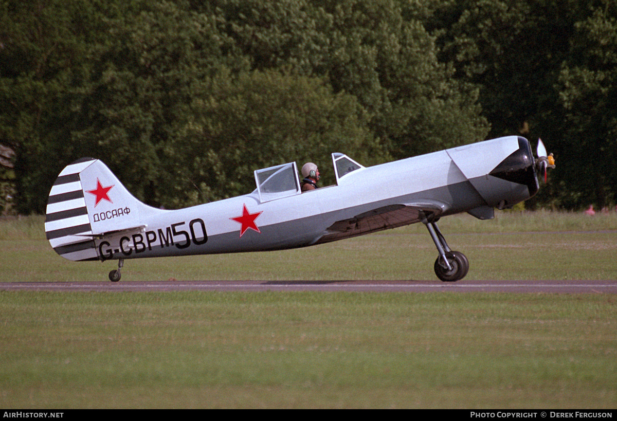 Aircraft Photo of G-CBPM | Yakovlev Yak-50 | Soviet Union - DOSAAF | AirHistory.net #628718