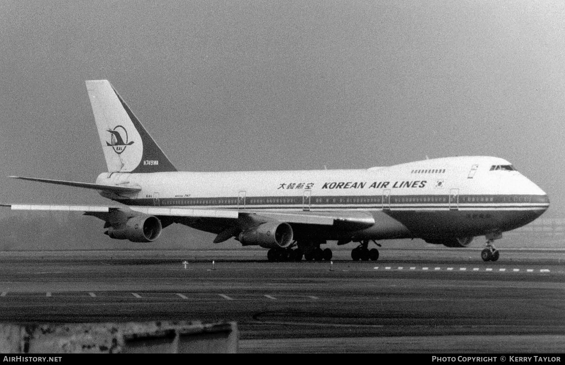 Aircraft Photo of N749WA | Boeing 747-273C | Korean Air Lines | AirHistory.net #628734