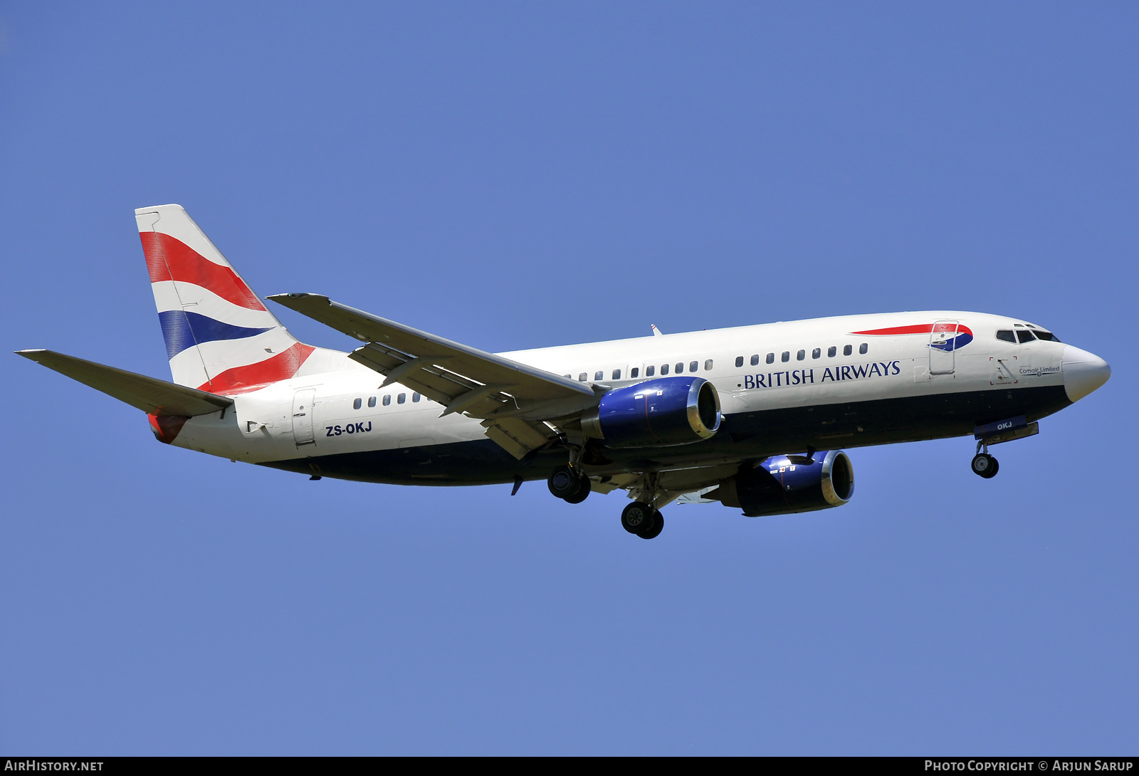 Aircraft Photo of ZS-OKJ | Boeing 737-376 | British Airways | AirHistory.net #628776