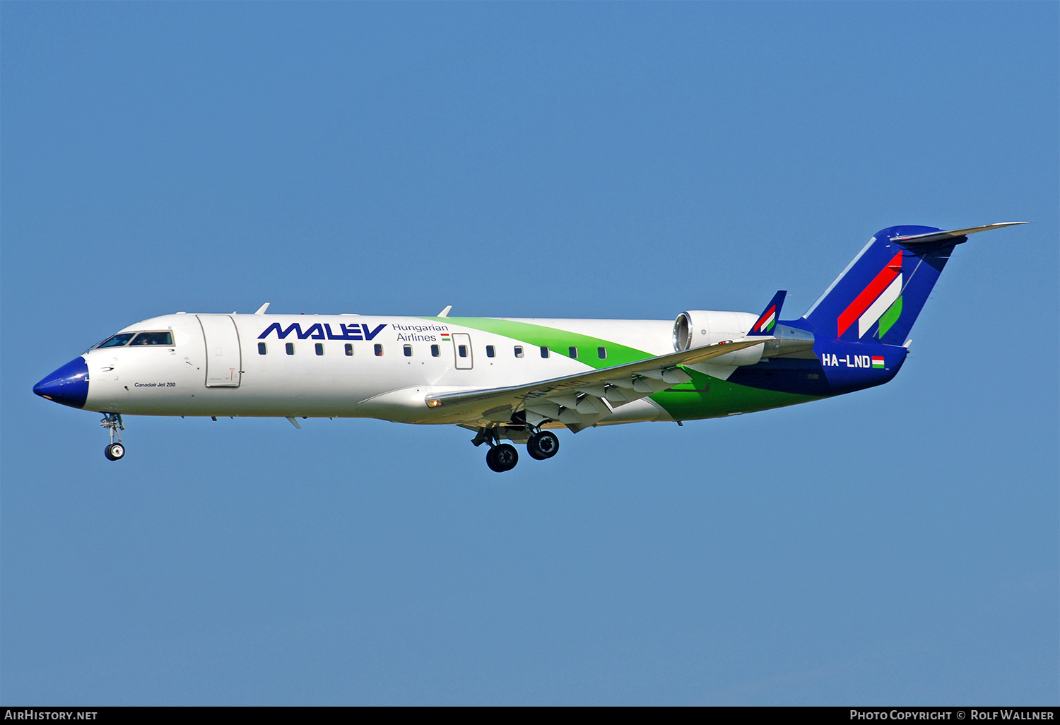 Aircraft Photo of HA-LND | Bombardier CRJ-200ER (CL-600-2B19) | Malév - Hungarian Airlines | AirHistory.net #628811