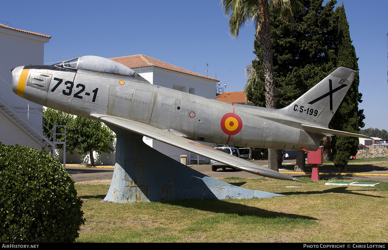 Aircraft Photo of C.5-199 | North American F-86F Sabre | Spain - Air Force | AirHistory.net #628951