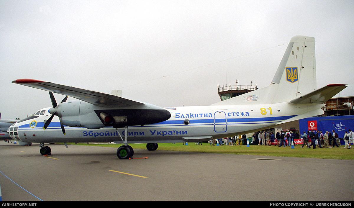 Aircraft Photo of 81 yellow | Antonov An-30 | Ukraine - Air Force | AirHistory.net #628992