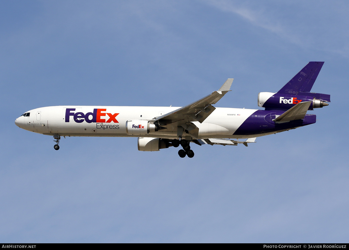 Aircraft Photo of N589FE | McDonnell Douglas MD-11/F | FedEx Express | AirHistory.net #628993