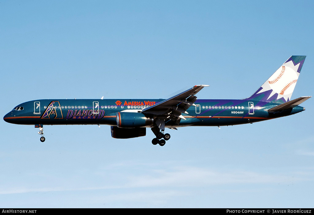 Aircraft Photo of N904AW | Boeing 757-2S7 | America West Airlines | AirHistory.net #629036