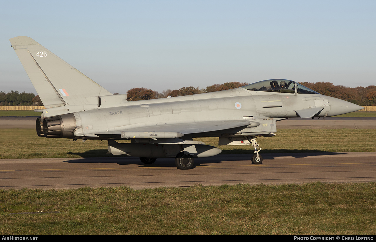 Aircraft Photo of ZK426 | Eurofighter EF-2000 Typhoon FGR4 | UK - Air Force | AirHistory.net #629055
