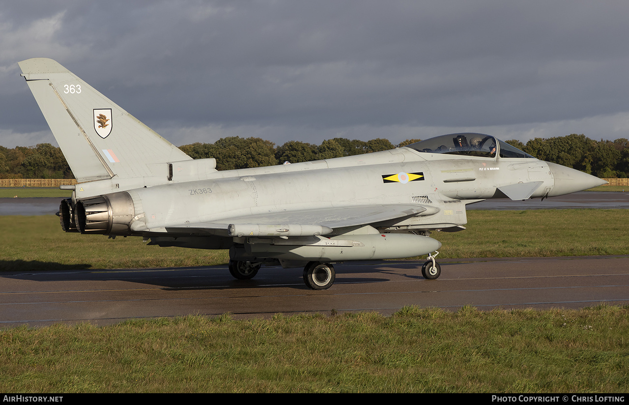 Aircraft Photo of ZK363 | Eurofighter EF-2000 Typhoon FGR4 | UK - Air Force | AirHistory.net #629070