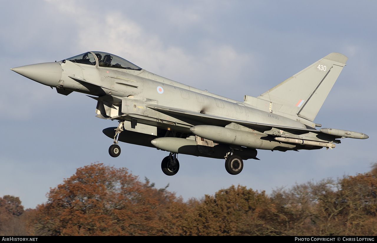 Aircraft Photo of ZK430 | Eurofighter EF-2000 Typhoon FGR4 | UK - Air Force | AirHistory.net #629076