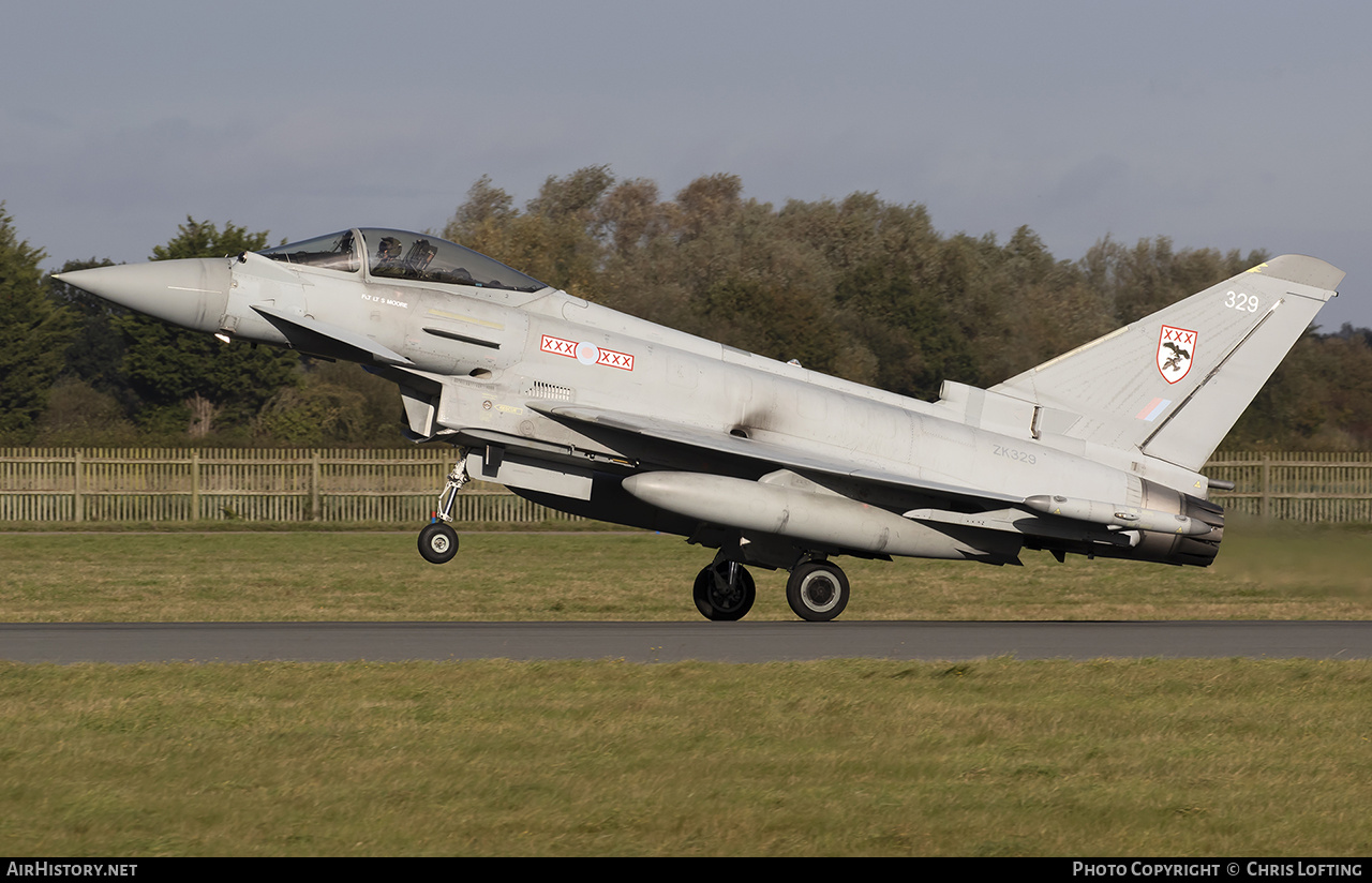 Aircraft Photo of ZK329 | Eurofighter EF-2000 Typhoon FGR4 | UK - Air Force | AirHistory.net #629098