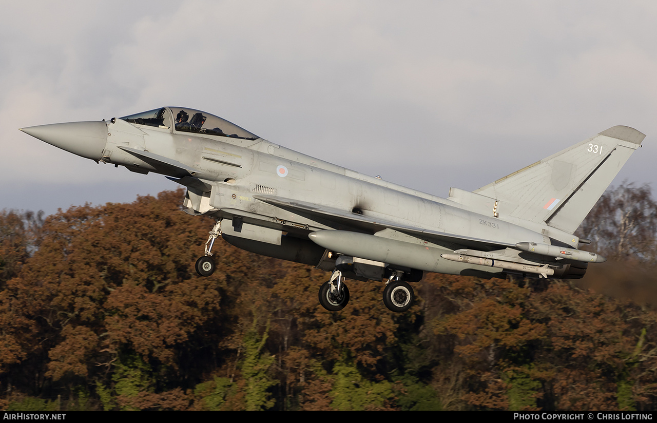 Aircraft Photo of ZK331 | Eurofighter EF-2000 Typhoon FGR4 | UK - Air Force | AirHistory.net #629116