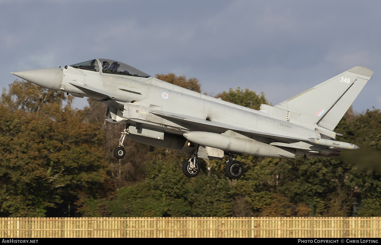 Aircraft Photo of ZK349 | Eurofighter EF-2000 Typhoon FGR4 | UK - Air Force | AirHistory.net #629119