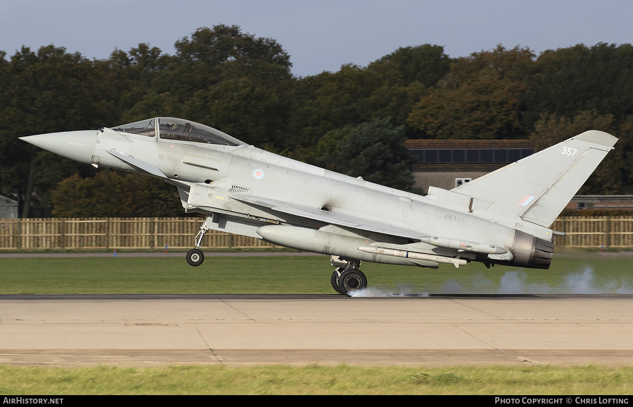 Aircraft Photo of ZK357 | Eurofighter EF-2000 Typhoon FGR4 | UK - Air Force | AirHistory.net #629131