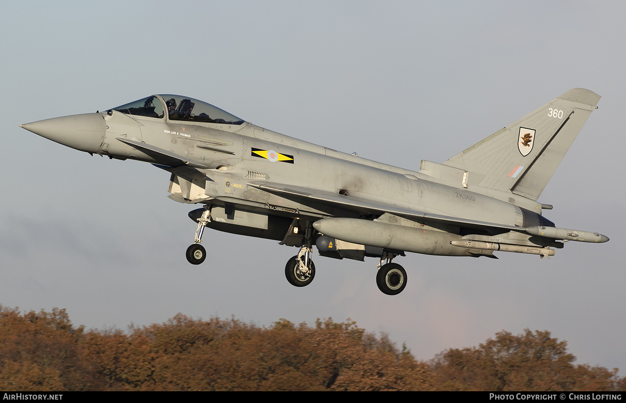 Aircraft Photo of ZK360 | Eurofighter EF-2000 Typhoon FGR4 | UK - Air Force | AirHistory.net #629144
