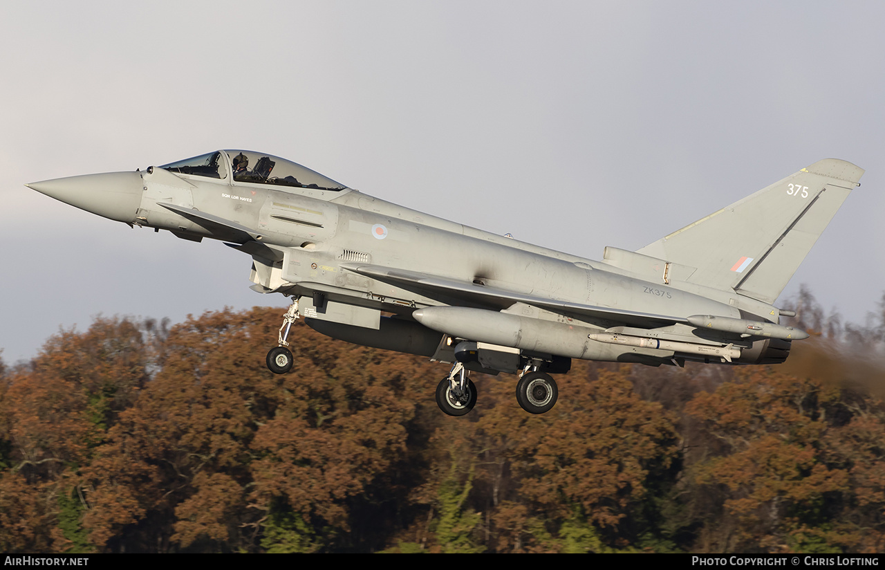 Aircraft Photo of ZK375 | Eurofighter EF-2000 Typhoon FGR4 | UK - Air Force | AirHistory.net #629152