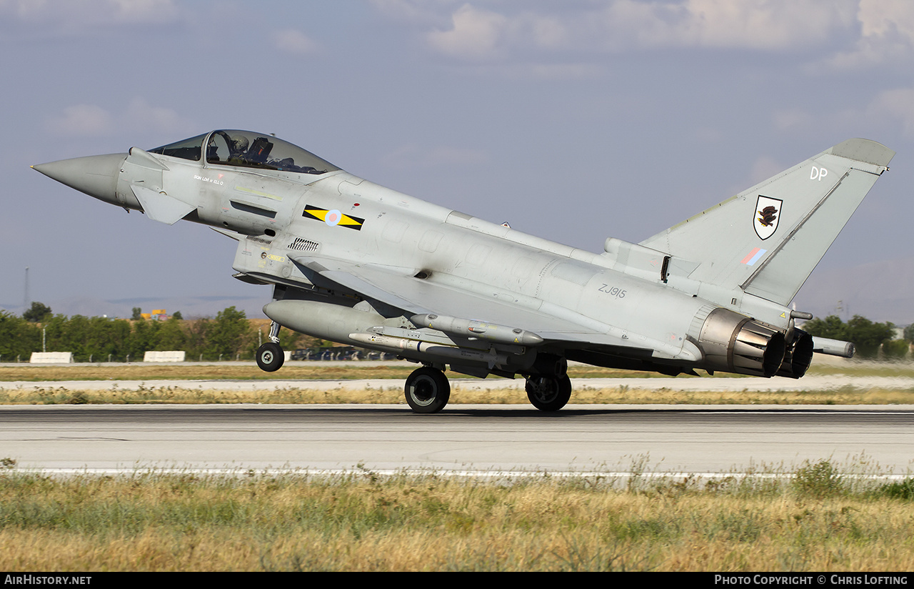 Aircraft Photo of ZJ915 | Eurofighter EF-2000 Typhoon FGR4 | UK - Air Force | AirHistory.net #629171