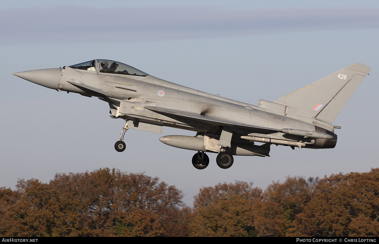 Aircraft Photo of ZK426 | Eurofighter EF-2000 Typhoon FGR4 | UK - Air Force | AirHistory.net #629187