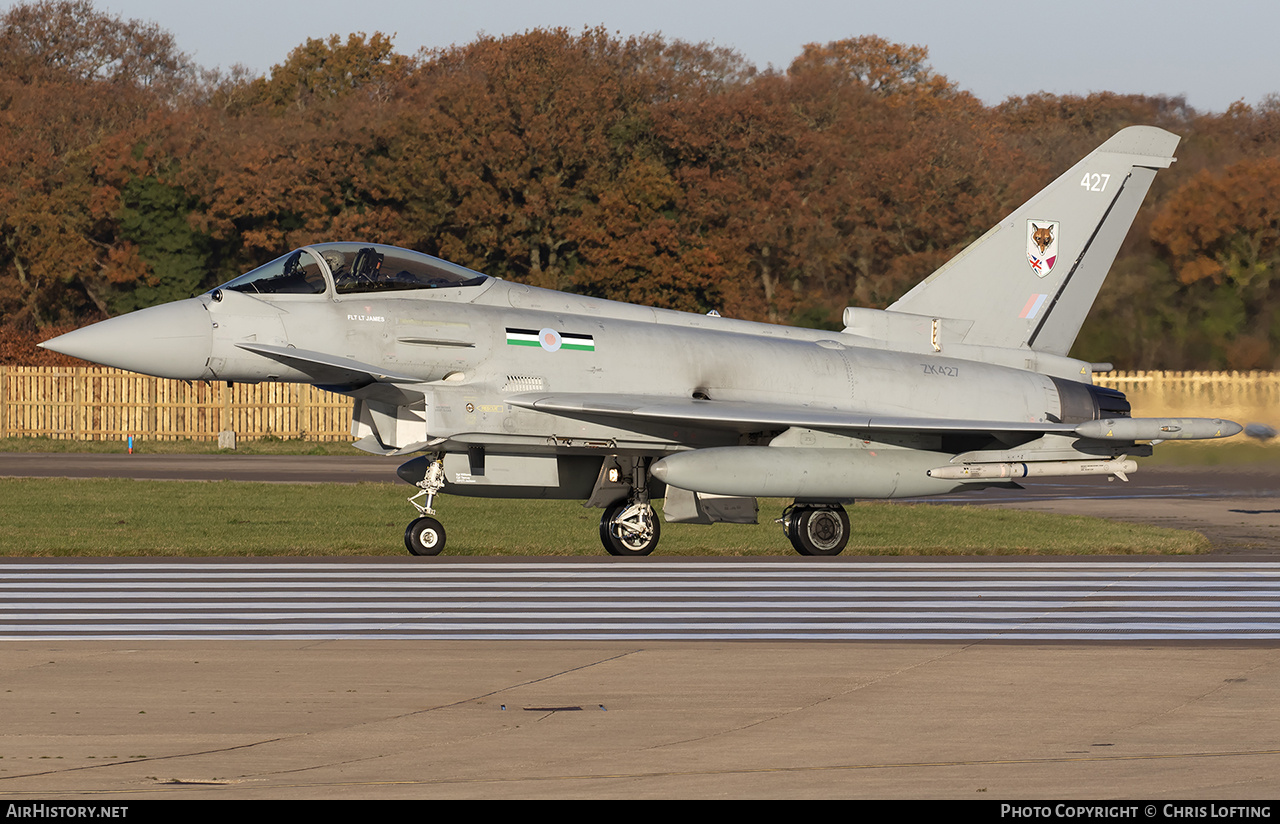 Aircraft Photo of ZK427 | Eurofighter EF-2000 Typhoon FGR4 | UK - Air Force | AirHistory.net #629190