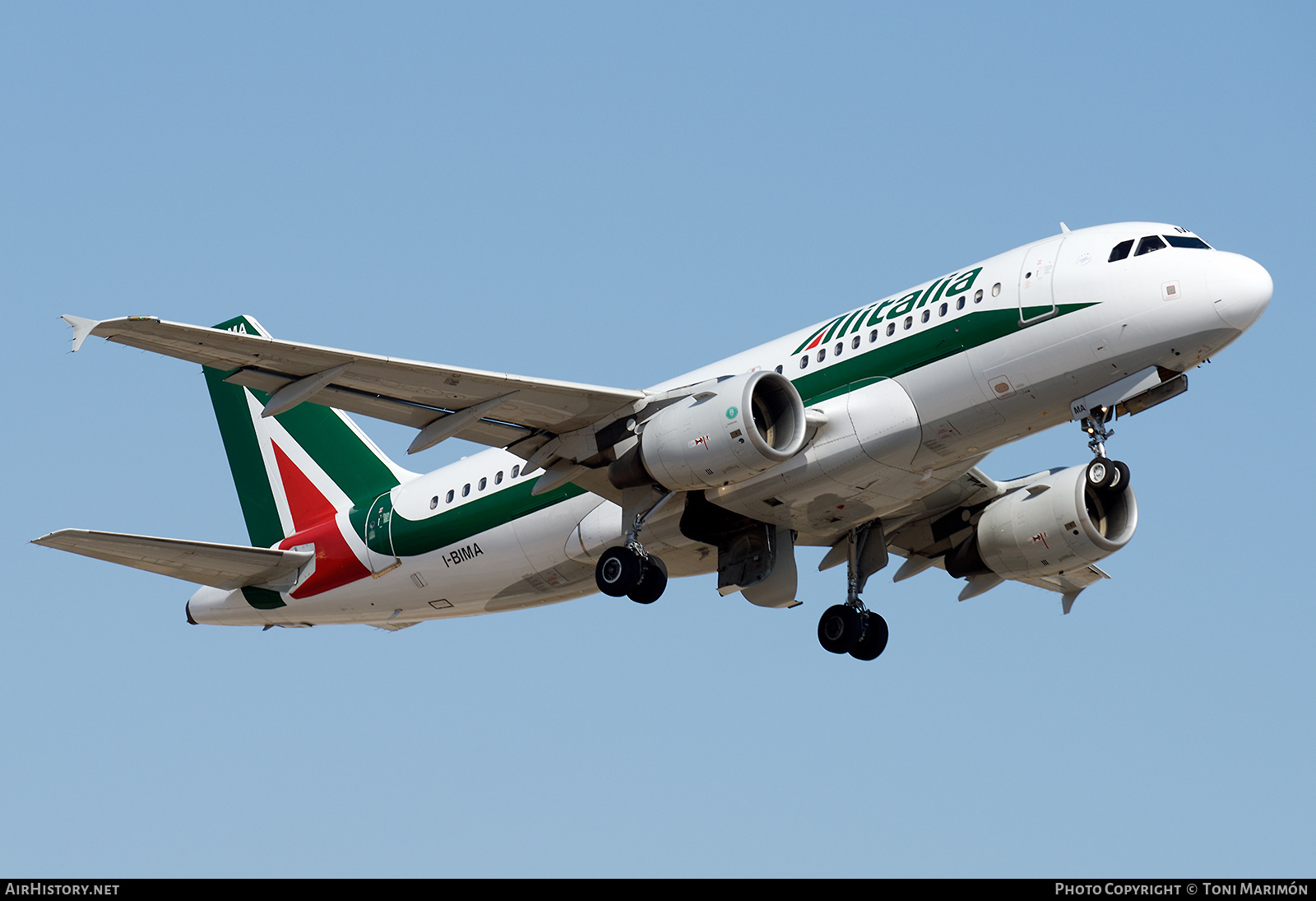 Aircraft Photo of I-BIMA | Airbus A319-112 | Alitalia | AirHistory.net #629202