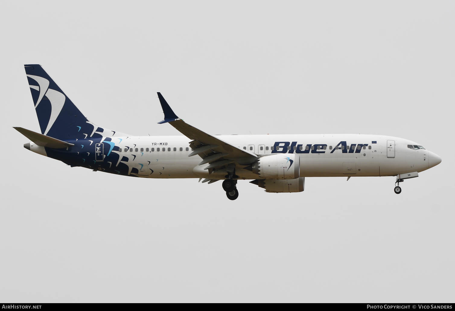 Aircraft Photo of YR-MXB | Boeing 737-8 Max 8 | Blue Air | AirHistory.net #629204