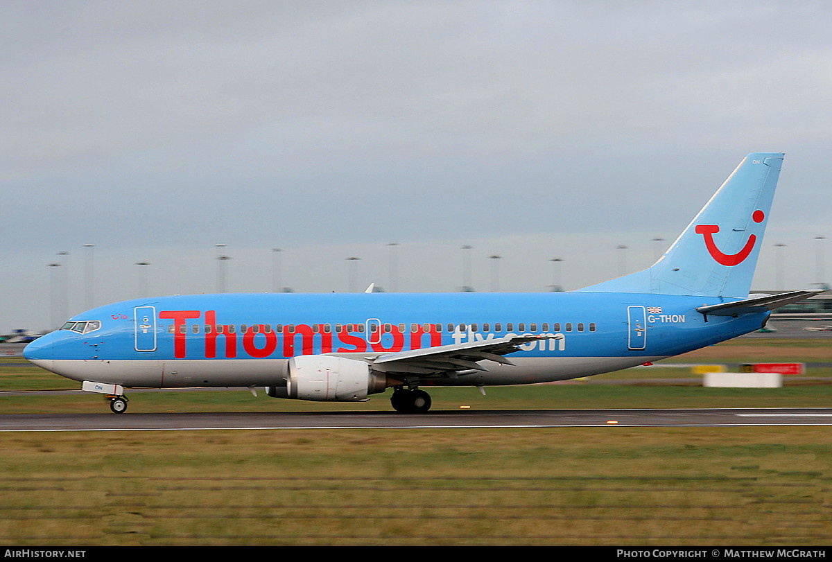 Aircraft Photo of G-THON | Boeing 737-36N | Thomsonfly | AirHistory.net #629205