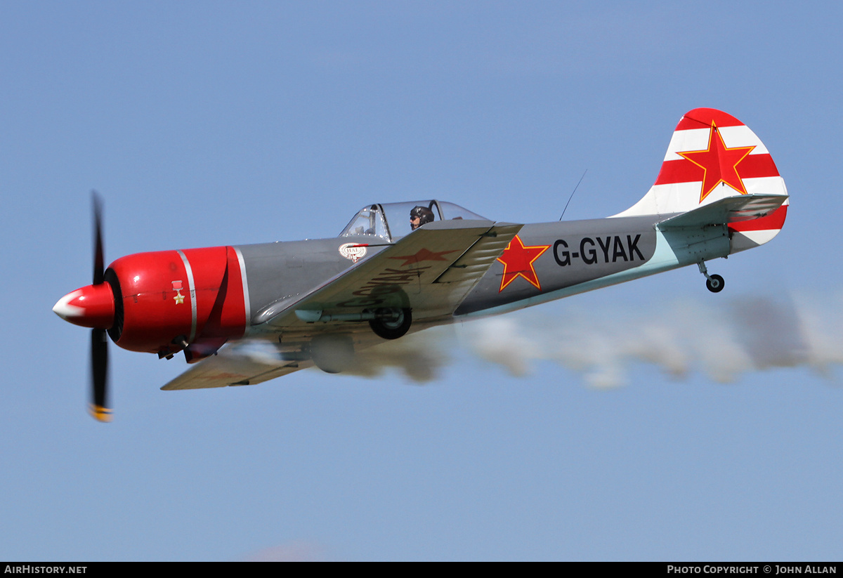 Aircraft Photo of G-GYAK | Yakovlev Yak-50 | Soviet Union - Air Force | AirHistory.net #629223