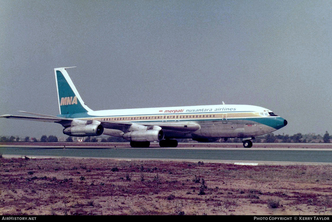 Aircraft Photo of N107BN | Boeing 707-138B | Merpati Nusantara Airlines | AirHistory.net #629248