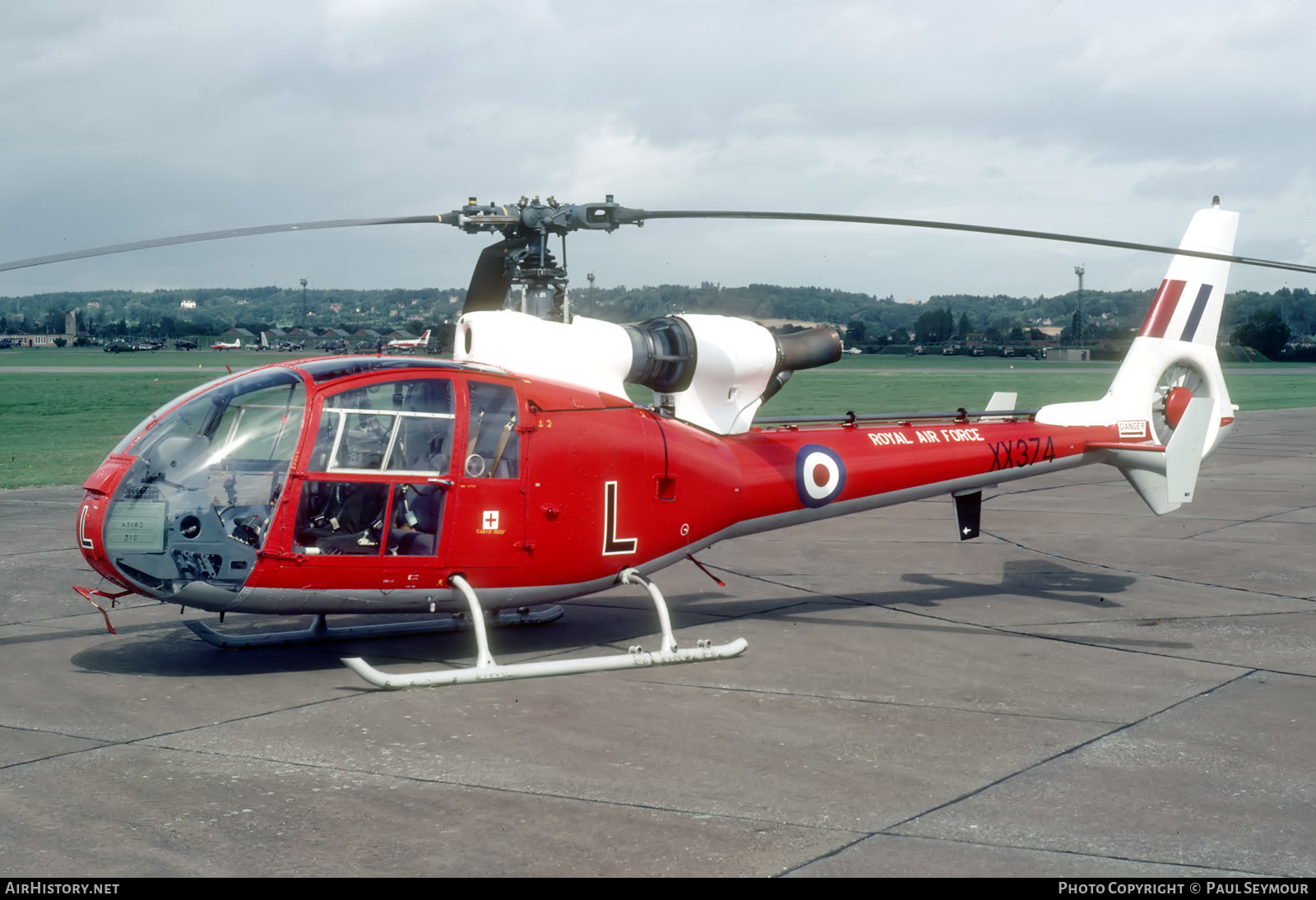Aircraft Photo of XX374 | Aerospatiale SA-341D Gazelle HT3 | UK - Air Force | AirHistory.net #629255