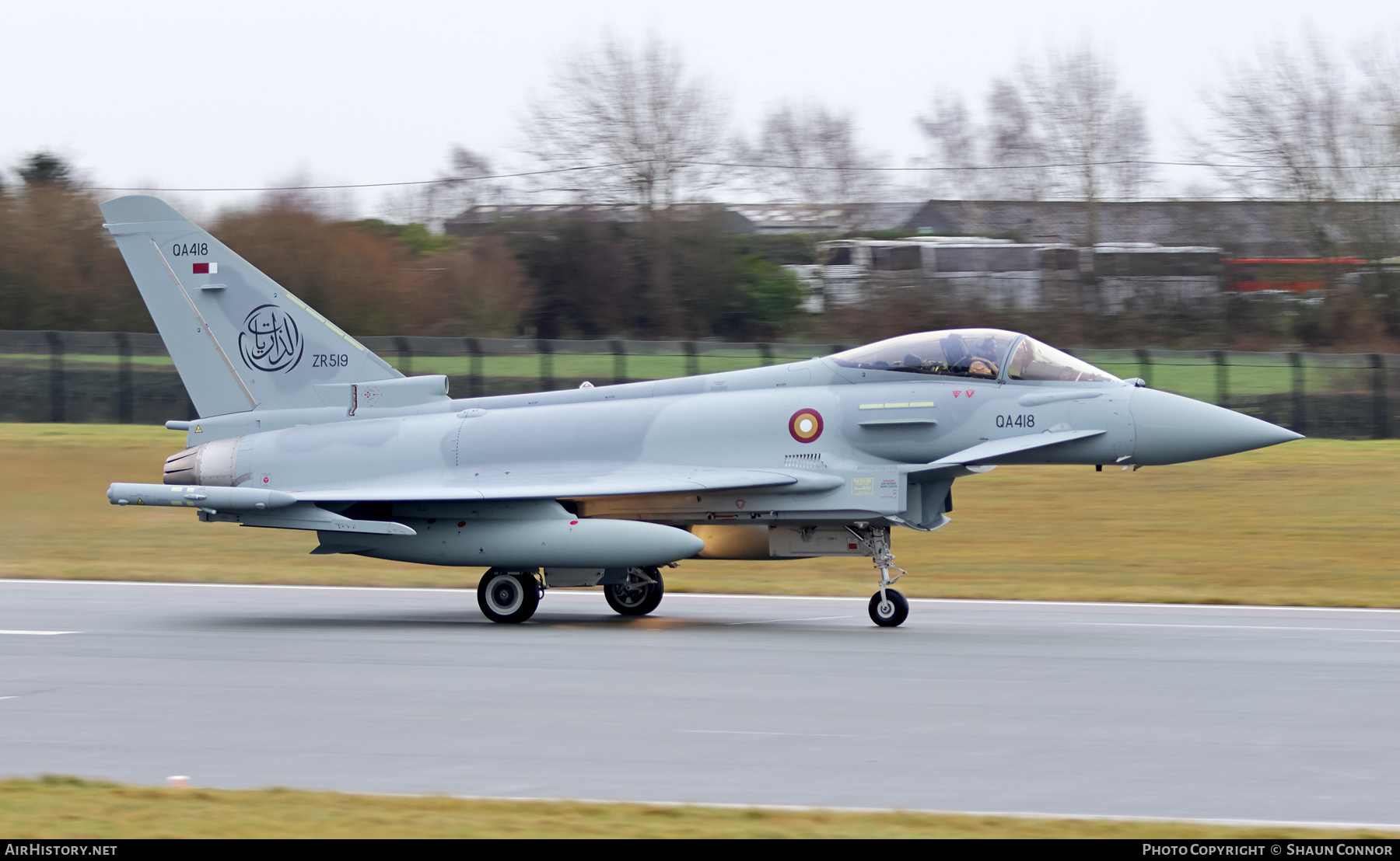 Aircraft Photo of QA418 / ZR519 | Eurofighter EF-2000 Typhoon | Qatar - Air Force | AirHistory.net #629287