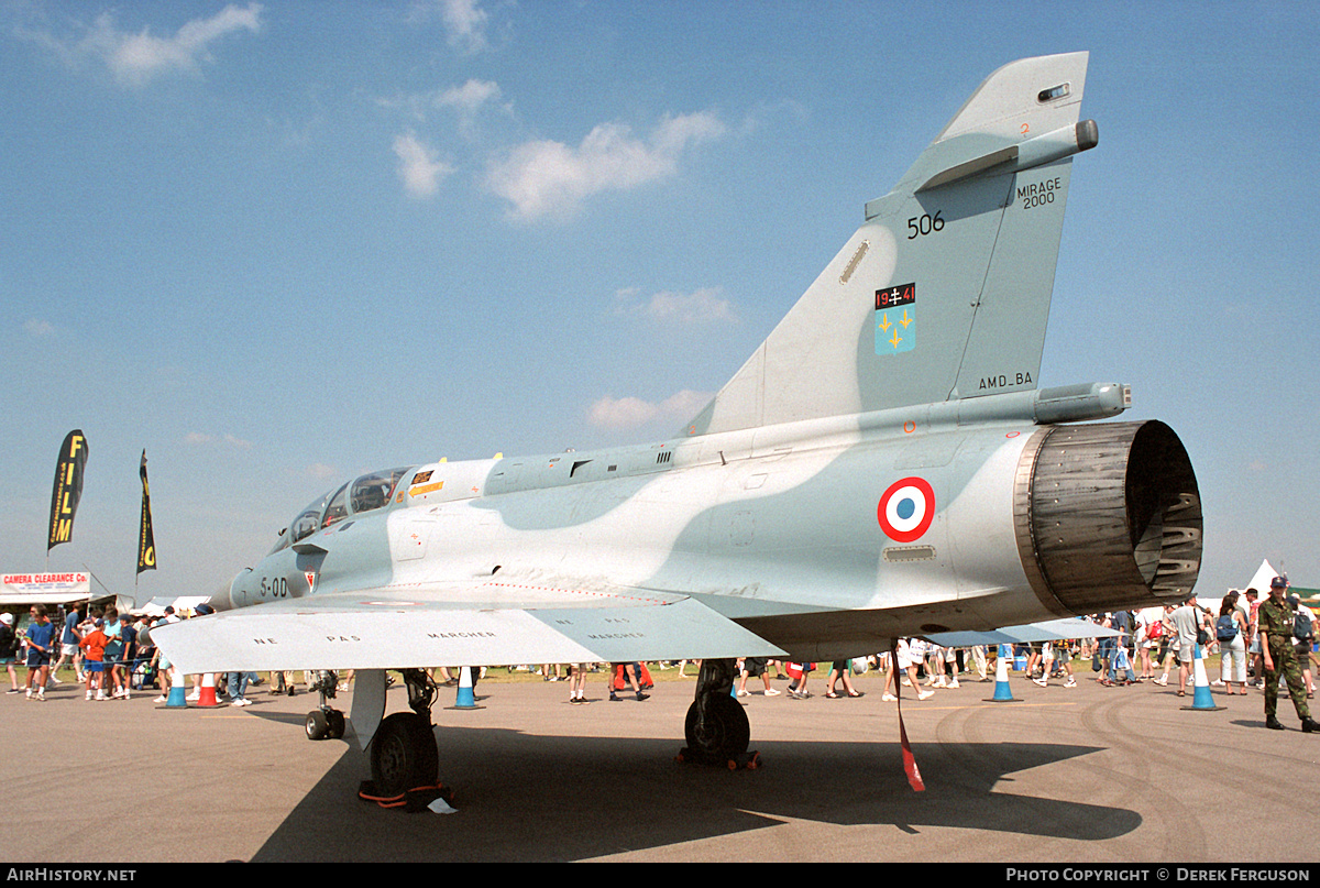 Aircraft Photo of 506 | Dassault Mirage 2000B | France - Air Force | AirHistory.net #629300
