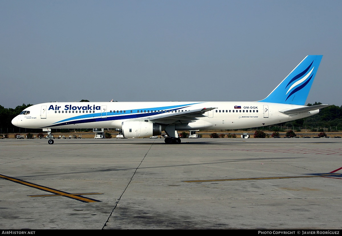 Aircraft Photo of OM-DGK | Boeing 757-236 | Air Slovakia | AirHistory.net #629344