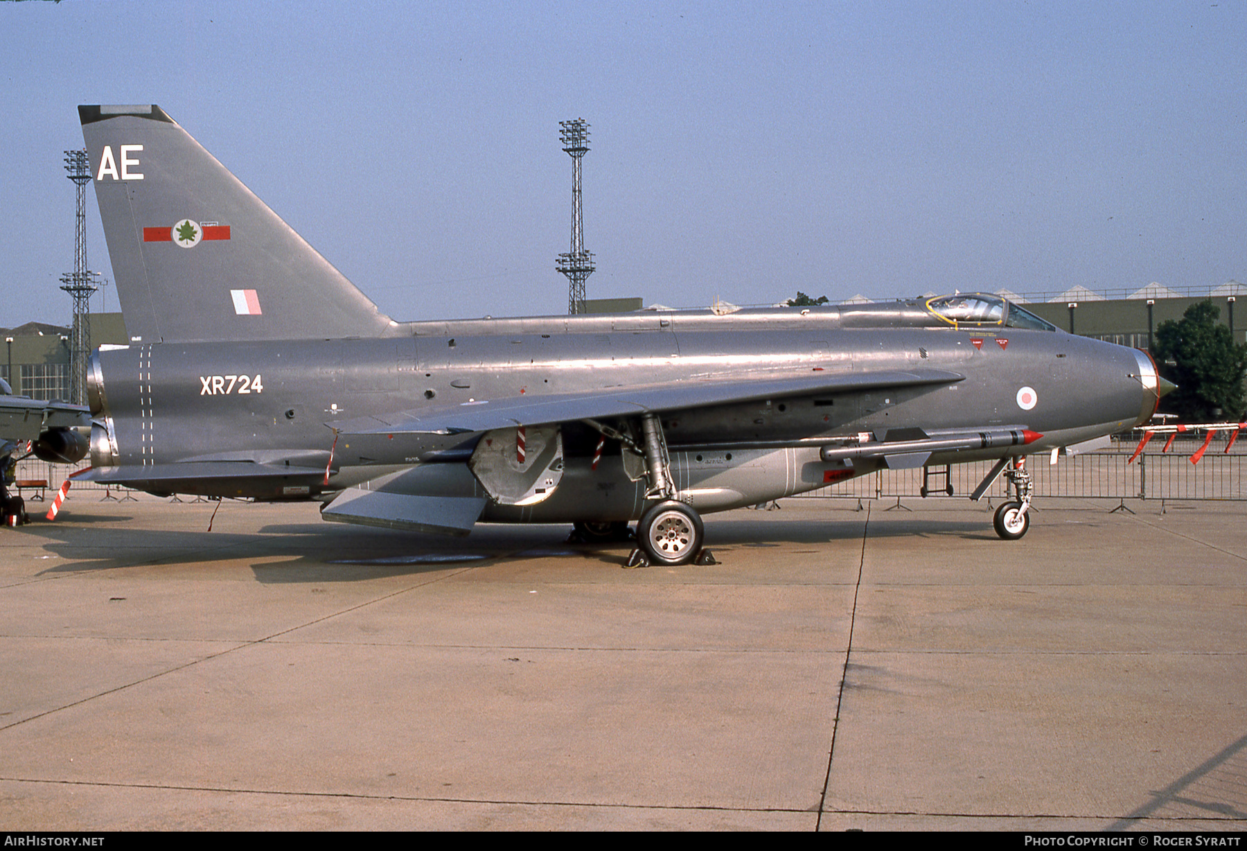 Aircraft Photo of XR724 | English Electric Lightning F6 | UK - Air Force | AirHistory.net #629382