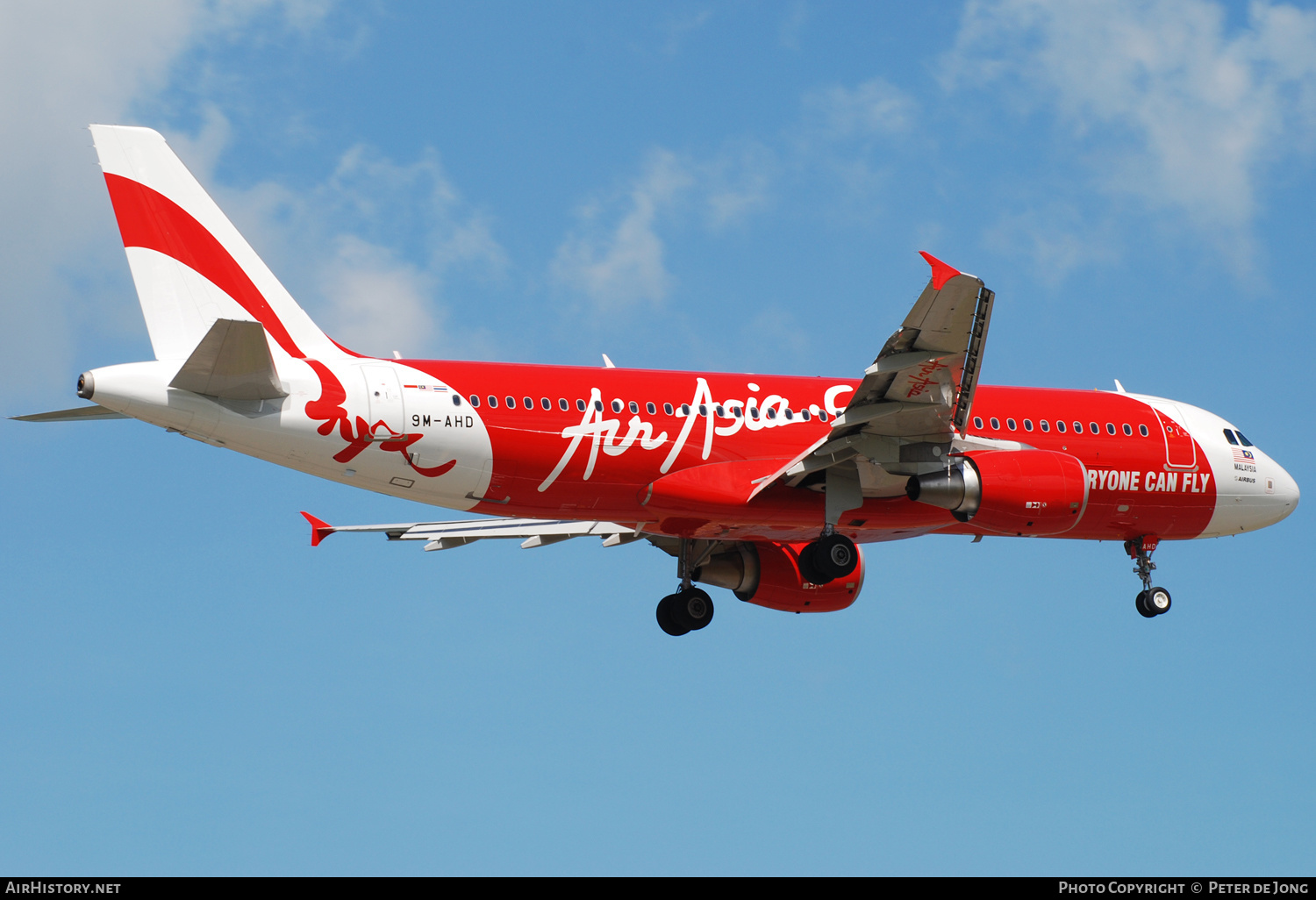 Aircraft Photo of 9M-AHD | Airbus A320-216 | AirAsia | AirHistory.net #629425