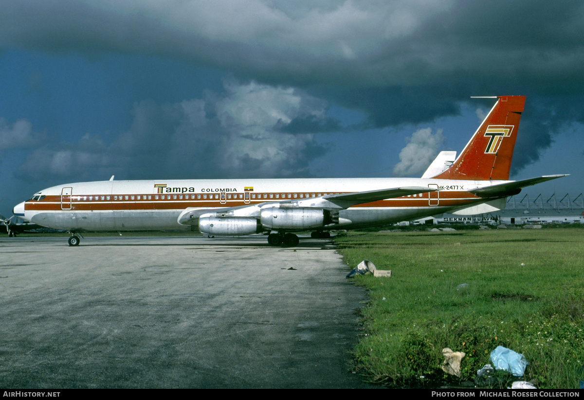 Aircraft Photo of HK-2477X | Boeing 707-321(F) | TAMPA - Transportes Aéreos Mercantiles Panamericanos | AirHistory.net #629449