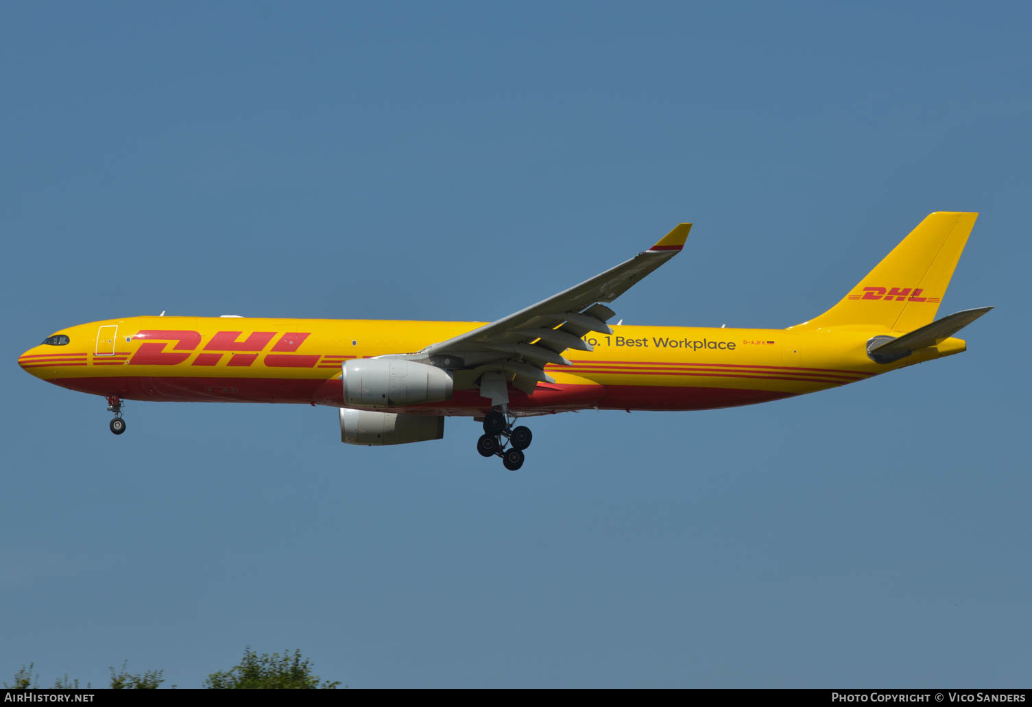 Aircraft Photo of D-AJFK | Airbus A330-343E/P2F | DHL International | AirHistory.net #629457