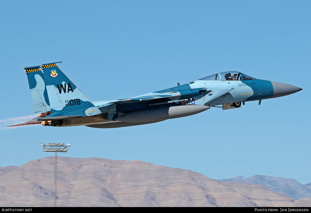 Aircraft Photo of 80-0018 / AF80-018 | McDonnell Douglas F-15C Eagle | USA - Air Force | AirHistory.net #629476