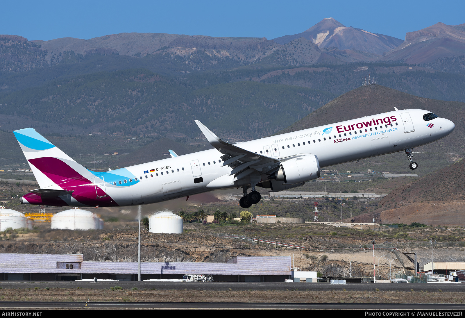 Aircraft Photo of D-AEEB | Airbus A321-251NX | Eurowings | AirHistory.net #629479