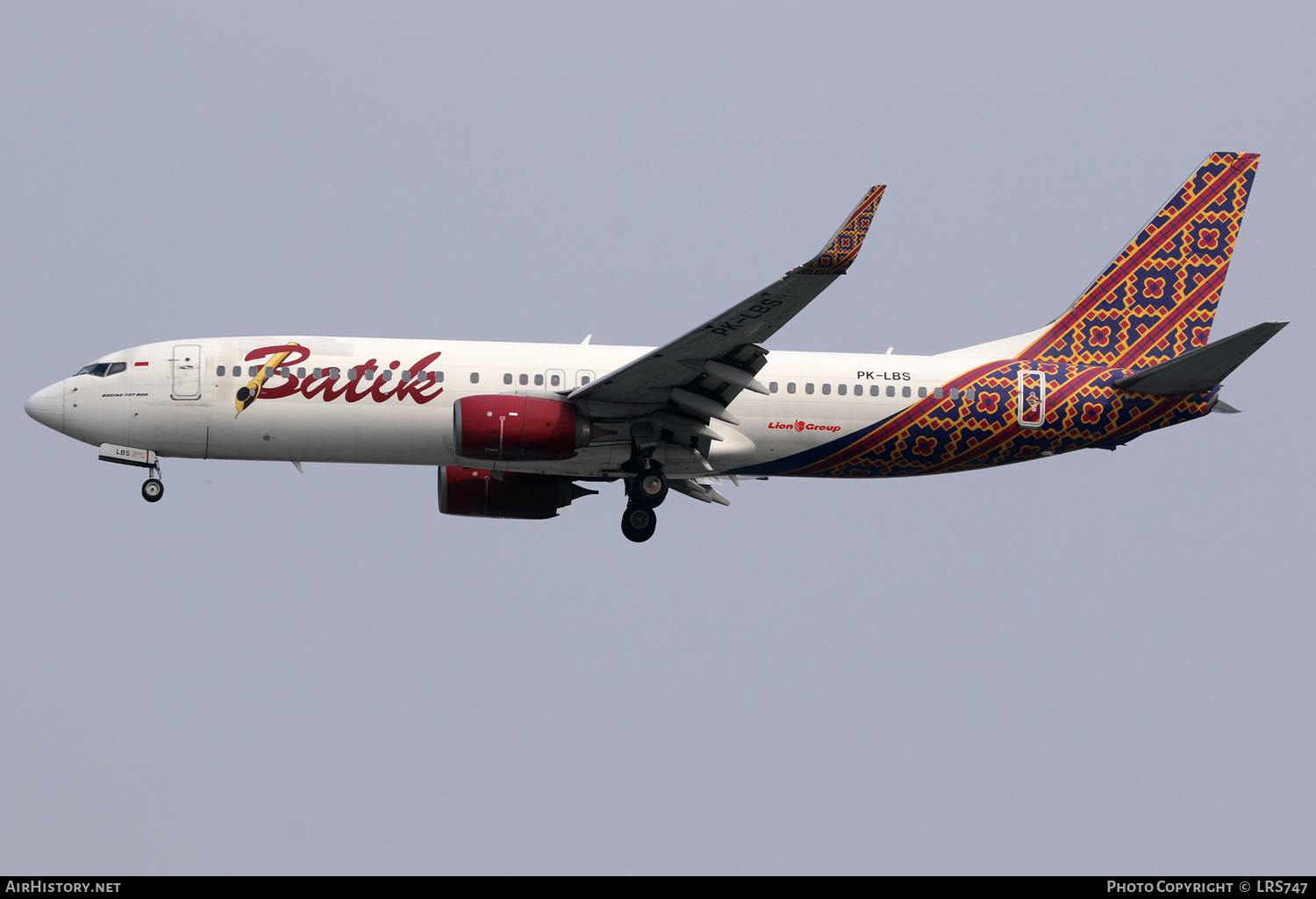 Aircraft Photo of PK-LBS | Boeing 737-8GP | Batik Air | AirHistory.net #629540