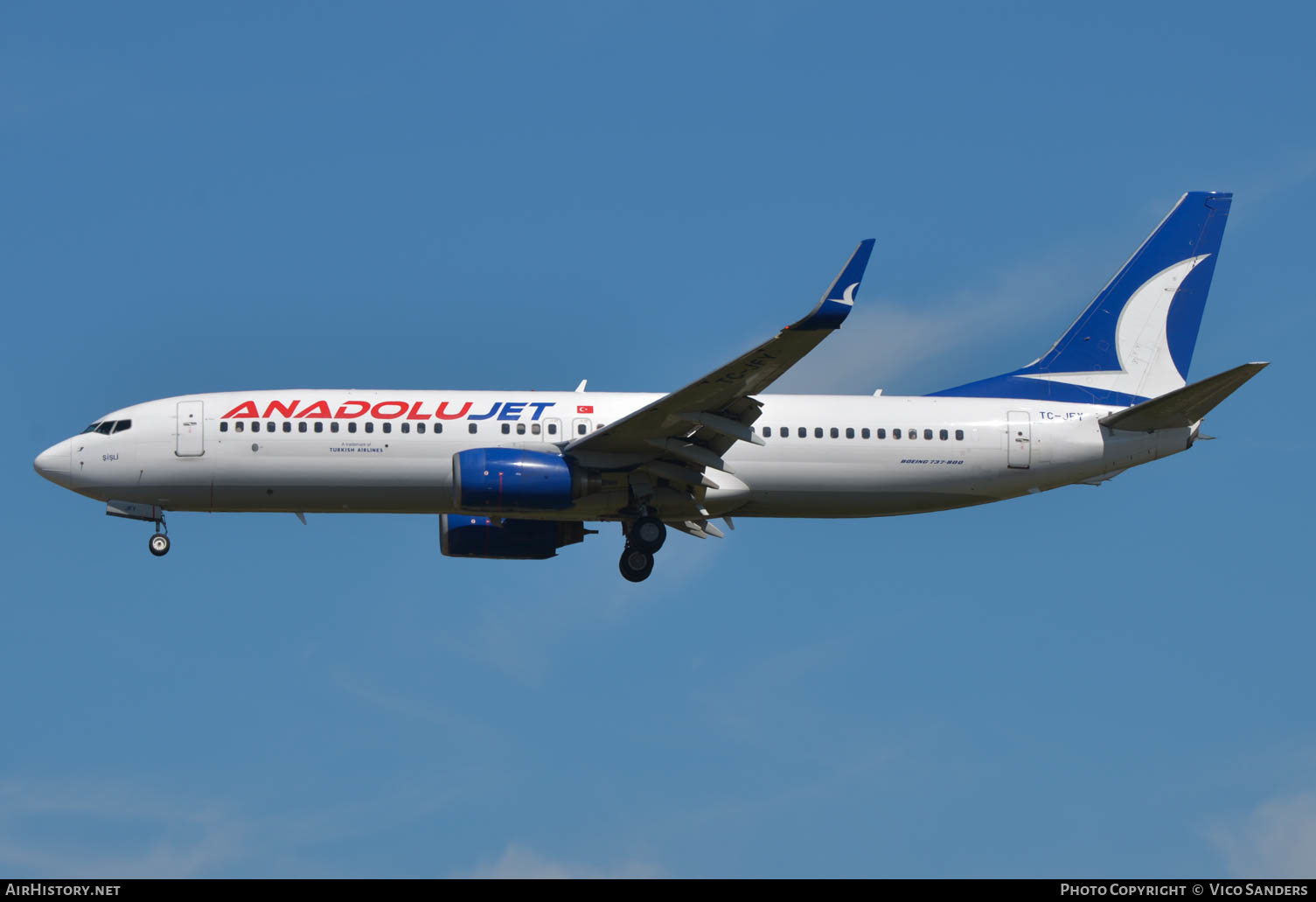 Aircraft Photo of TC-JFY | Boeing 737-8F2 | AnadoluJet | AirHistory.net #629580
