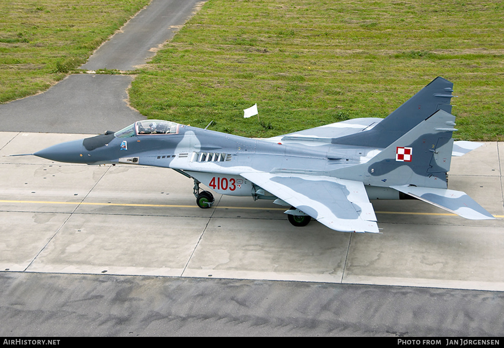 Aircraft Photo of 4103 | Mikoyan-Gurevich MiG-29G (9-12) | Poland - Air Force | AirHistory.net #629603