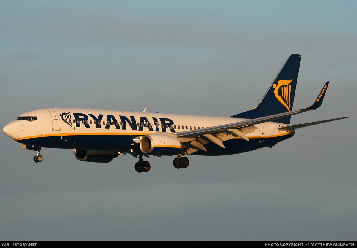 Aircraft Photo of EI-DYN | Boeing 737-8AS | Ryanair | AirHistory.net #629605