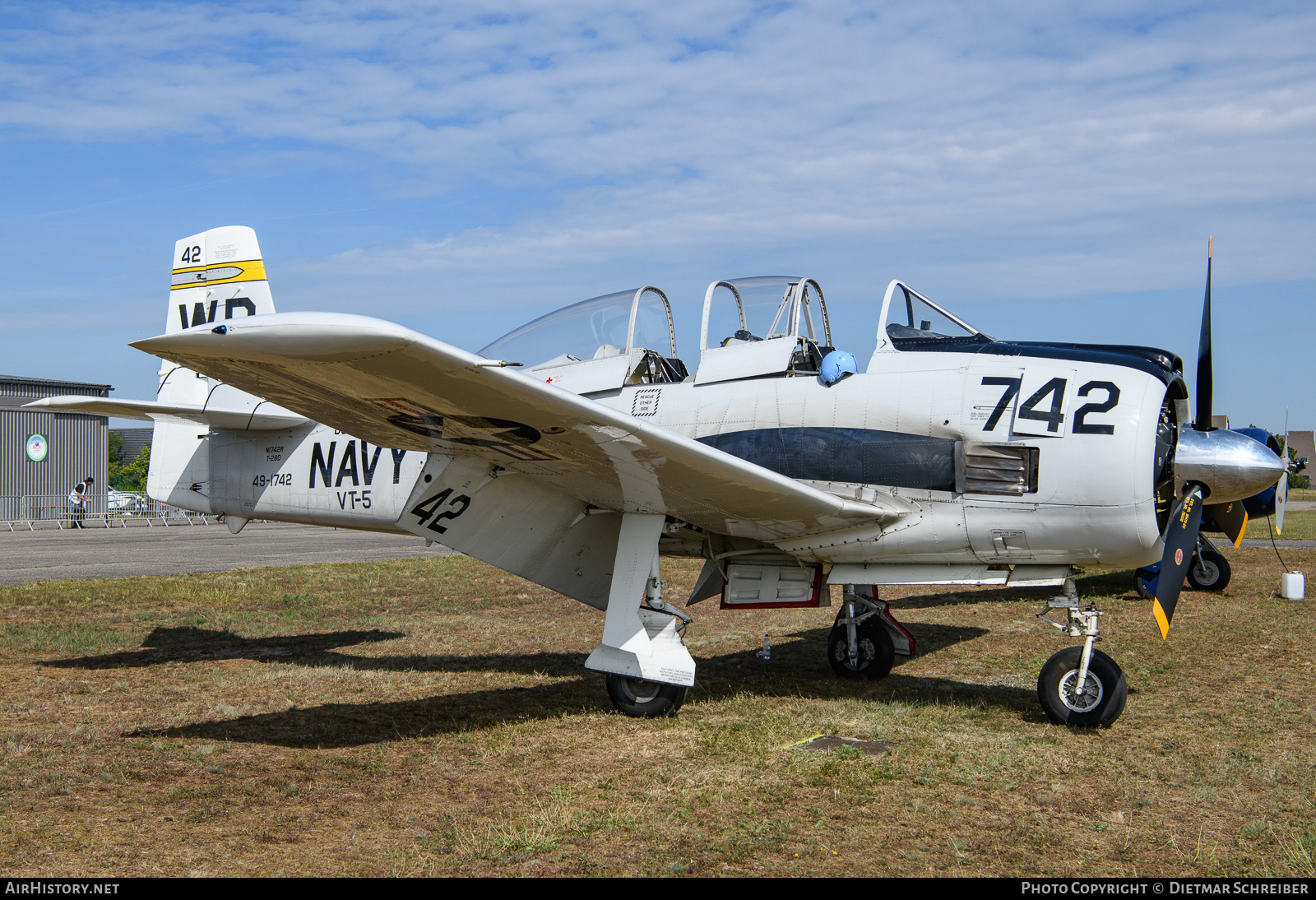 Aircraft Photo of N1742R / 48-1742 | North American T-28A Trojan | USA - Navy | AirHistory.net #629629