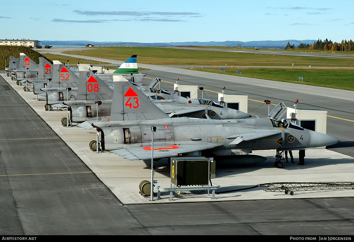 Aircraft Photo of 37443 | Saab JA37D Viggen | Sweden - Air Force | AirHistory.net #629641