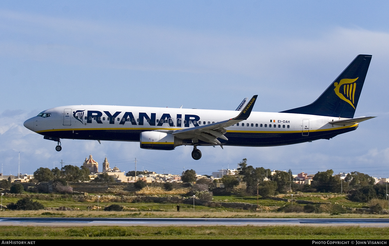 Aircraft Photo of EI-DAH | Boeing 737-8AS | Ryanair | AirHistory.net #629709